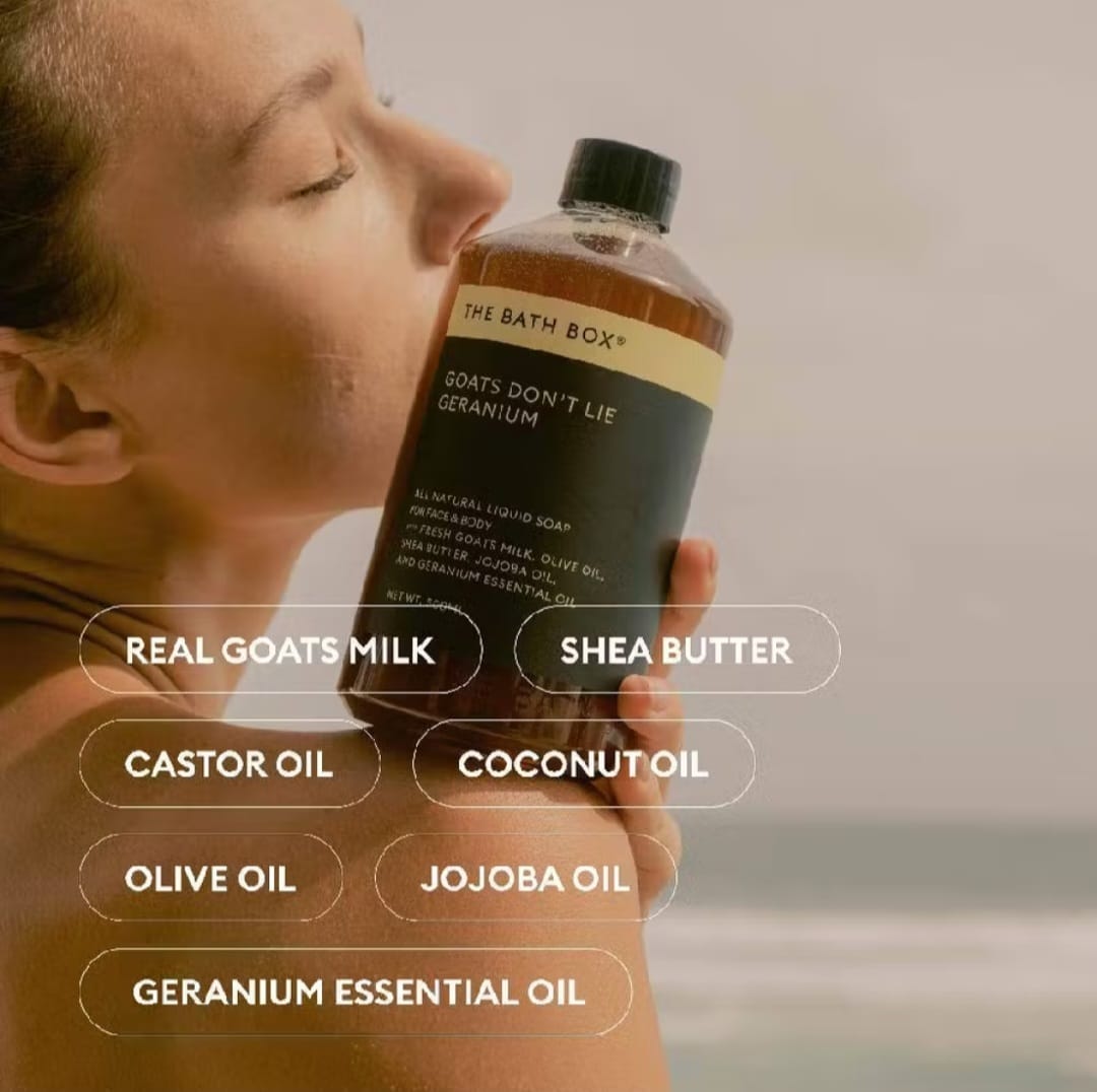 THE BATH BOX - Goats Don't Lie Geranium Liquid Soap - Image 3